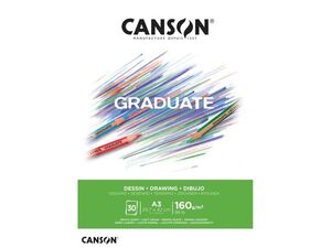 CANSON BLOC CANGRAD GRADUATE DIBUJO BLANCO 30H A3 160G 625516