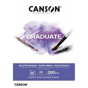CANSON BLOC CANGRAD GRADUATE MIX MEDIA BL.20H A4 200G 625509 400110377