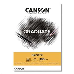 CANSON BLOC CANGRAD GRADUATE BRISTOL 20H A4 180G. 625521 400110383