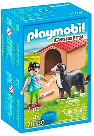 PLAYMOBIL DOG W DOGHOUSE 70136