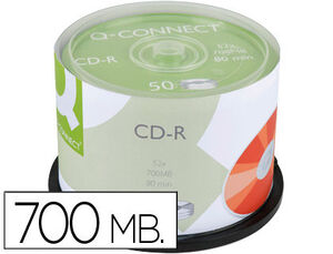 EMTEC QCONNET CD-R 700 BM 80 MIN VELOCIDAD 52X TARRINA 50UDS CS54739