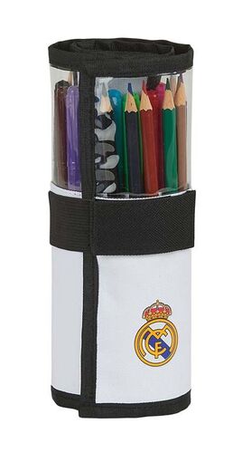 PLUMIER ENROLLABLE 27 PIEZAS REAL MADRID