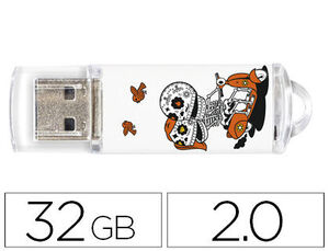 TECHONETECH BE ORIGINAL CALAVERA MOTO MEMORIA USB 2.0 32GB (PENDRIVE)