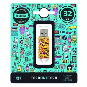 TECHONETECH EMOJIS MEMORIA USB 2.0 32GB (PENDRIVE)