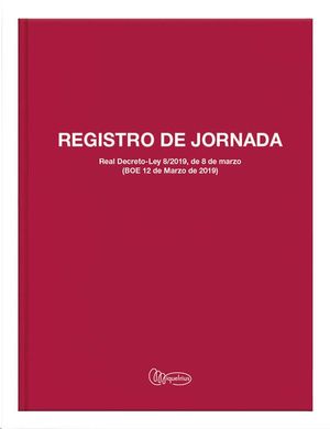MIQUELRIUS LIBRO REGISTRO DE JORNADA FOLIO MR5090
